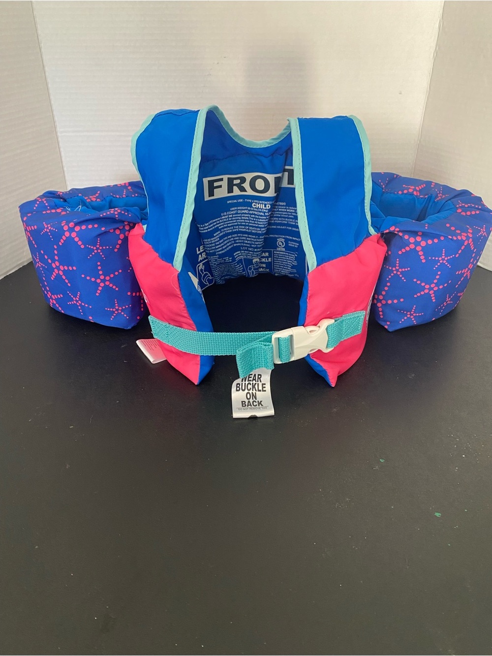 Speedo Splash Jammer Kids Life Jacket Vest Starfish Pink Blue 33-55 lbs USCG